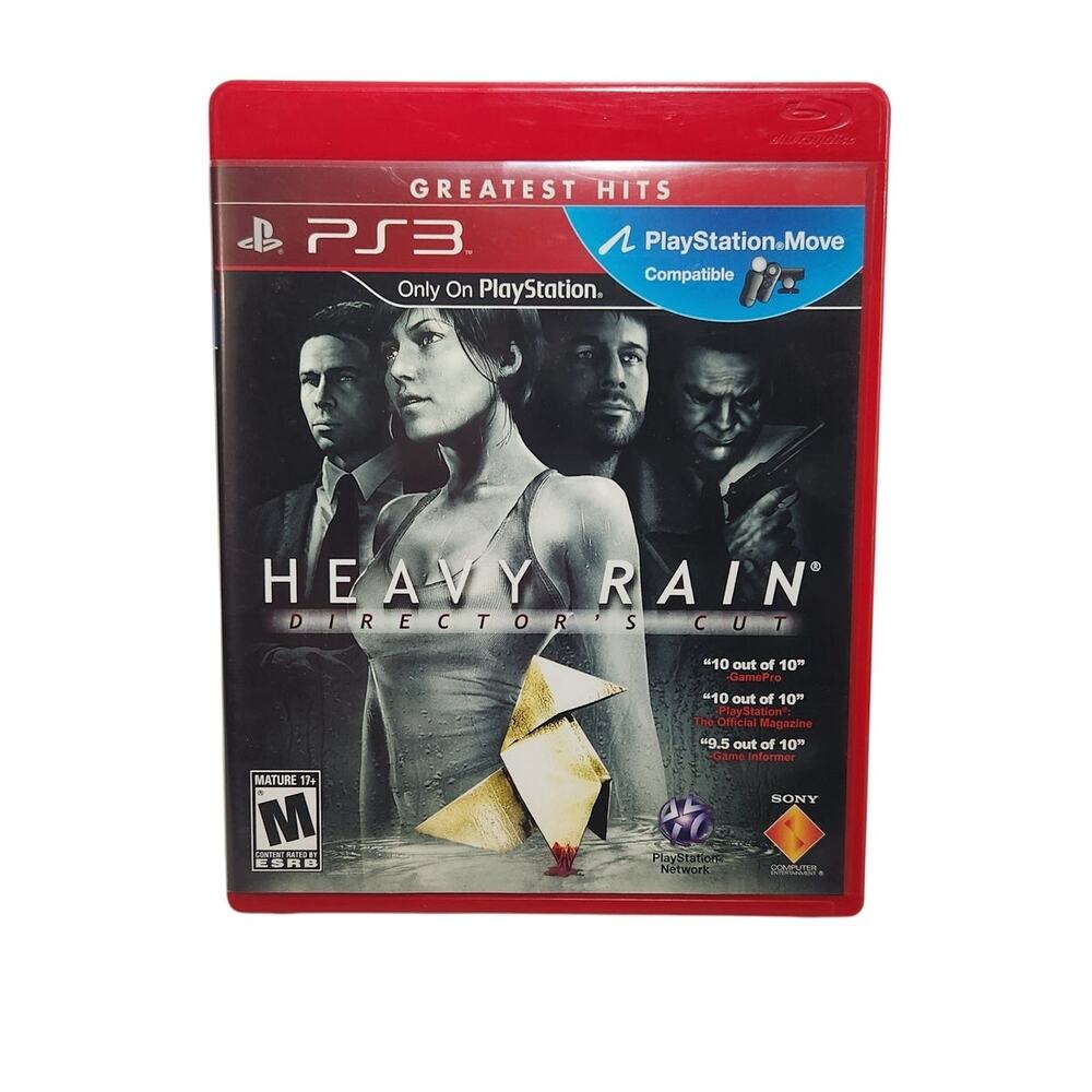 PS3 Heavy Rain Director's Cut Greatest Hits CIB 2009 Sony PlayStation Pre-owned
